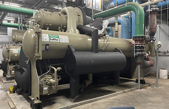Industrial chiller and mechanical room equipment installed by Coltec Engineering